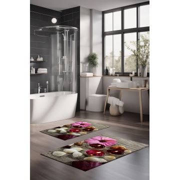 Set covorase de baie, Cartwright, CT-5144, Poliester, Multicolor
