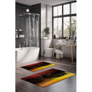 Set covorase de baie, Cartwright, CT-5146, Poliester, Multicolor