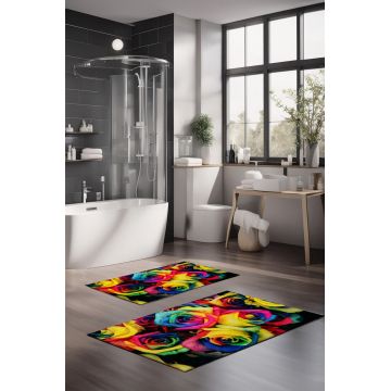 Set covorase de baie, Cartwright, CT-5150, Poliester, Multicolor