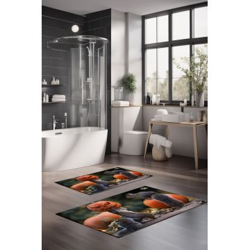 Set covorase de baie, Cartwright, CT-5151, Poliester, Multicolor