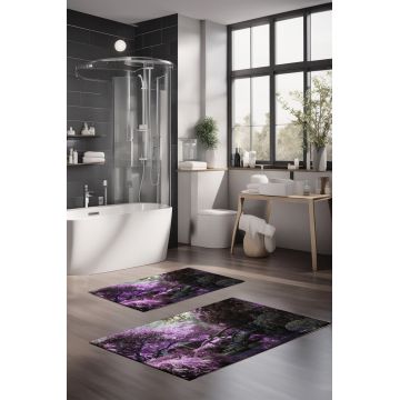 Set covorase de baie, Cartwright, CT-5153, Poliester, Multicolor