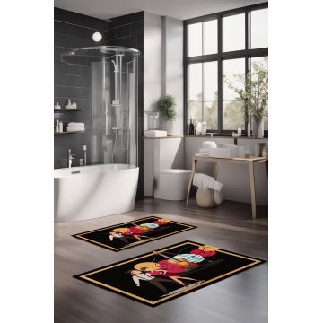 Set covorase de baie, Cartwright, CT-5157, Poliester, Multicolor