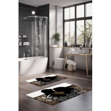 Set covorase de baie, Cartwright, CT-5160, Poliester, Multicolor