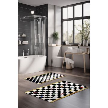 Set covorase de baie, Cartwright, CT-5163, Poliester, Multicolor