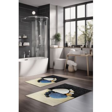 Set covorase de baie, Cartwright, CT-5164, Poliester, Multicolor