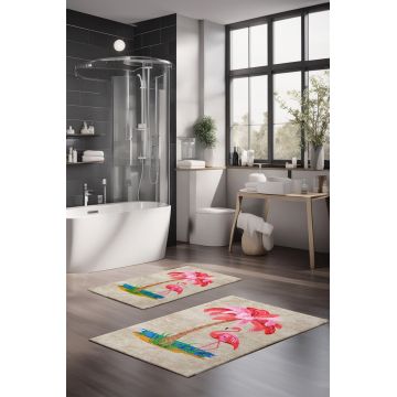 Set covorase de baie, Cartwright, CT-5165, Poliester, Multicolor