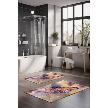 Set covorase de baie, Cartwright, CT-5166, Poliester, Multicolor