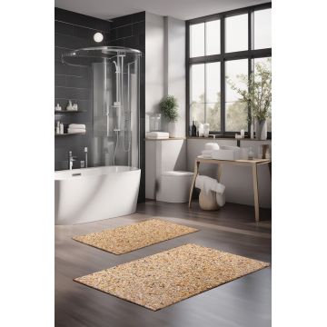 Set covorase de baie, Cartwright, CT-5173, Poliester, Multicolor