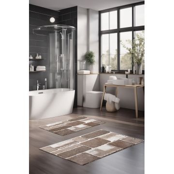 Set covorase de baie, Cartwright, CT-5179, Poliester, Multicolor