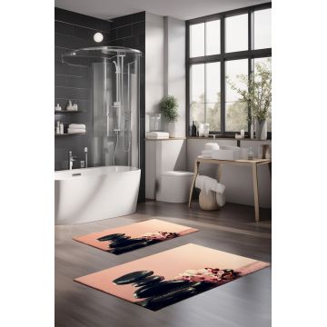 Set covorase de baie, Cartwright, CT-5184, Poliester, Multicolor