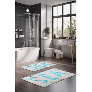 Set covorase de baie, Cartwright, CT-5191, Poliester, Multicolor