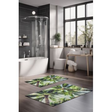 Set covorase de baie, Cartwright, CT-5192, Poliester, Multicolor
