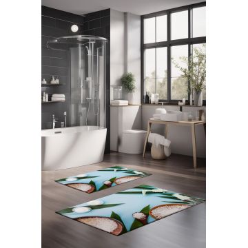 Set covorase de baie, Cartwright, CT-5194, Poliester, Multicolor