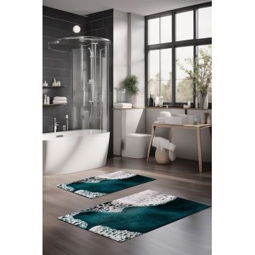 Set covorase de baie, Cartwright, CT-5195, Poliester, Multicolor