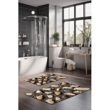 Set covorase de baie, Cartwright, CT-5196, Poliester, Multicolor
