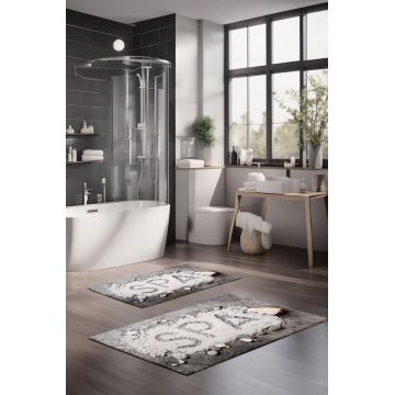 Set covorase de baie, Cartwright, CT-5201, Poliester, Multicolor