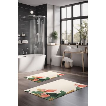 Set covorase de baie, Cartwright, CT-5209, Poliester, Multicolor