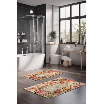 Set covorase de baie, Cartwright, CT-5211, Poliester, Multicolor