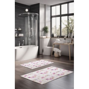 Set covorase de baie, Cartwright, CT-5212, Poliester, Multicolor