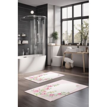 Set covorase de baie, Cartwright, CT-5219, Poliester, Multicolor
