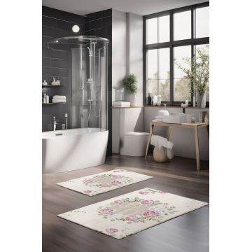 Set covorase de baie, Cartwright, CT-5221, Poliester, Multicolor