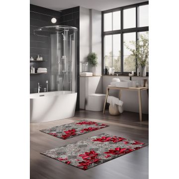Set covorase de baie, Cartwright, CT-5225, Poliester, Multicolor