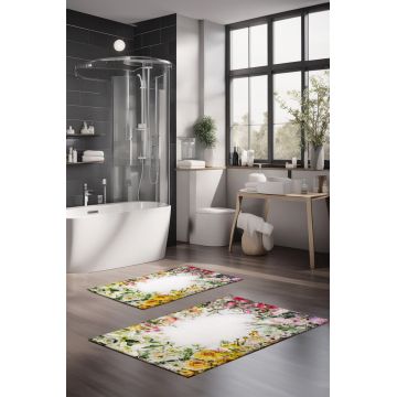 Set covorase de baie, Cartwright, CT-5227, Poliester, Multicolor