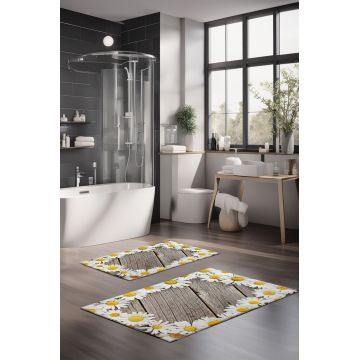 Set covorase de baie, Cartwright, CT-5228, Poliester, Multicolor