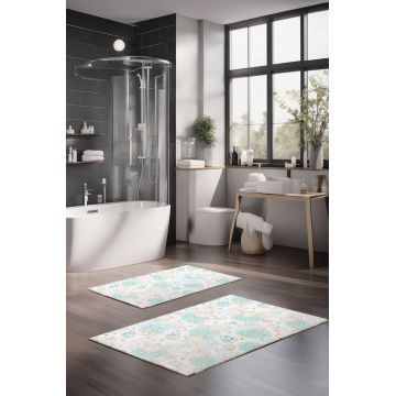 Set covorase de baie, Cartwright, CT-5237, Poliester, Multicolor