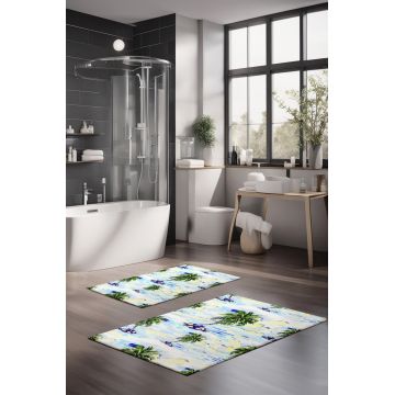 Set covorase de baie, Cartwright, CT-5238, Poliester, Multicolor