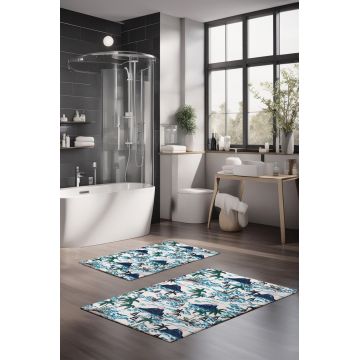 Set covorase de baie, Cartwright, CT-5239, Poliester, Multicolor