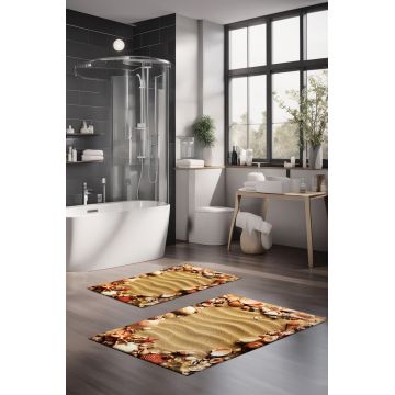 Set covorase de baie, Cartwright, CT-5241, Poliester, Multicolor