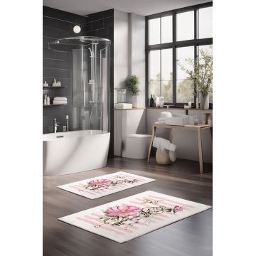 Set covorase de baie, Cartwright, CT-5245, Poliester, Multicolor