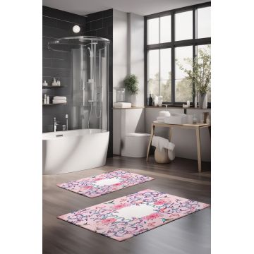 Set covorase de baie, Cartwright, CT-5248, Poliester, Multicolor