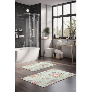 Set covorase de baie, Cartwright, CT-5254, Poliester, Multicolor