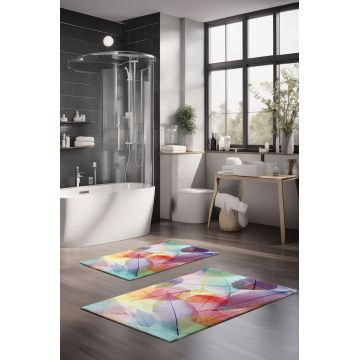 Set covorase de baie, Cartwright, CT-5260, Poliester, Multicolor