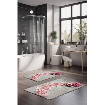 Set covorase de baie, Cartwright, CT-5262, Poliester, Multicolor