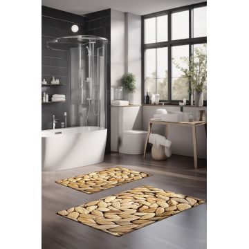 Set covorase de baie, Cartwright, CT-5263, Poliester, Multicolor