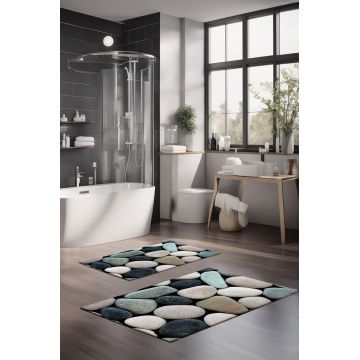 Set covorase de baie, Cartwright, CT-5264, Poliester, Multicolor