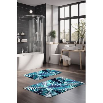 Set covorase de baie, Cartwright, CT-5266, Poliester, Multicolor