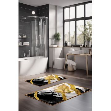 Set covorase de baie, Cartwright, CT-5267, Poliester, Multicolor