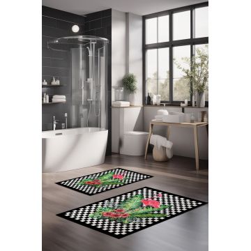Set covorase de baie, Cartwright, CT-5272, Poliester, Multicolor
