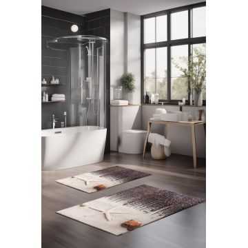 Set covorase de baie, Cartwright, CT-5273, Poliester, Multicolor