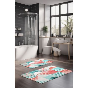 Set covorase de baie, Cartwright, CT-5276, Poliester, Multicolor