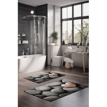 Set covorase de baie, Cartwright, CT-5277, Poliester, Multicolor