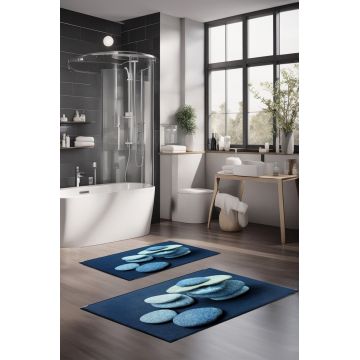 Set covorase de baie, Cartwright, CT-5279, Poliester, Multicolor
