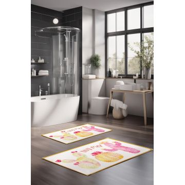 Set covorase de baie, Cartwright, CT-5280, Poliester, Multicolor