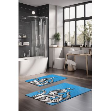 Set covorase de baie, Cartwright, CT-5290, Poliester, Multicolor