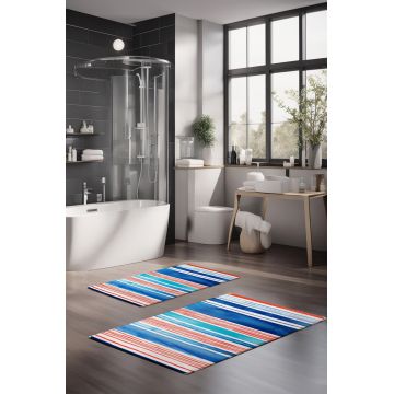 Set covorase de baie, Cartwright, CT-5293, Poliester, Multicolor