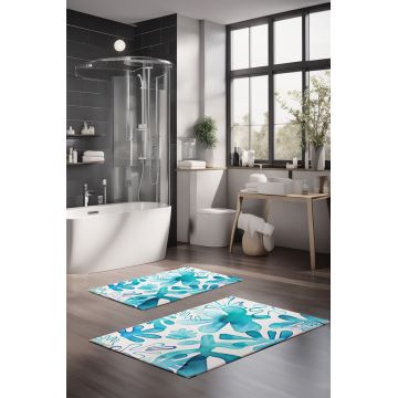 Set covorase de baie, Cartwright, CT-5294, Poliester, Multicolor